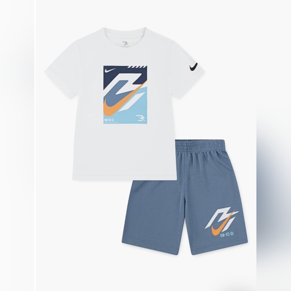 Nike Dri Fit Speed Lock UpGraphic T-Shirt and Shorts Set New - Picture 1 of 6